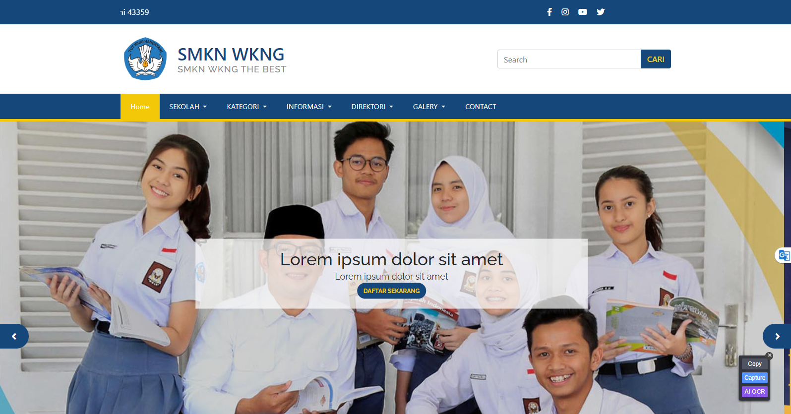 Jual Website sekolah